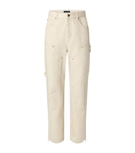 louis vuitton white fuzzy pants|Louis Vuitton pants.